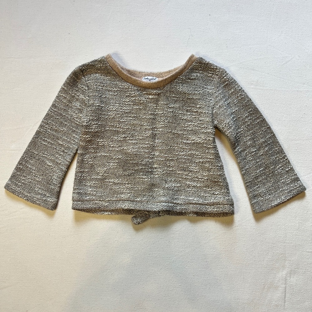 Splendid Kids Sparkly‎ Silver and Pink Long Sleeve Shirt Size 4